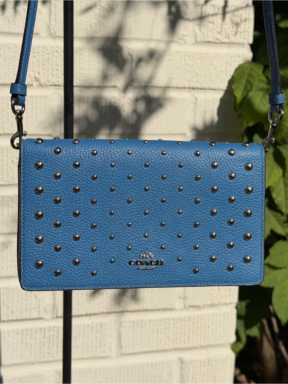 Coach 57863 Foldover Crossbody With Ombre Rivet